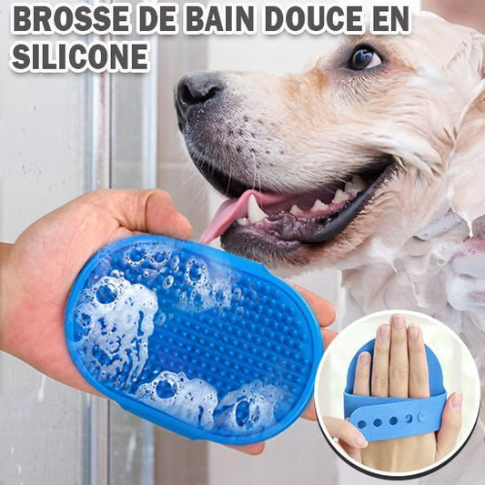 Brosse de nettoyage et massage - Chien Précieux