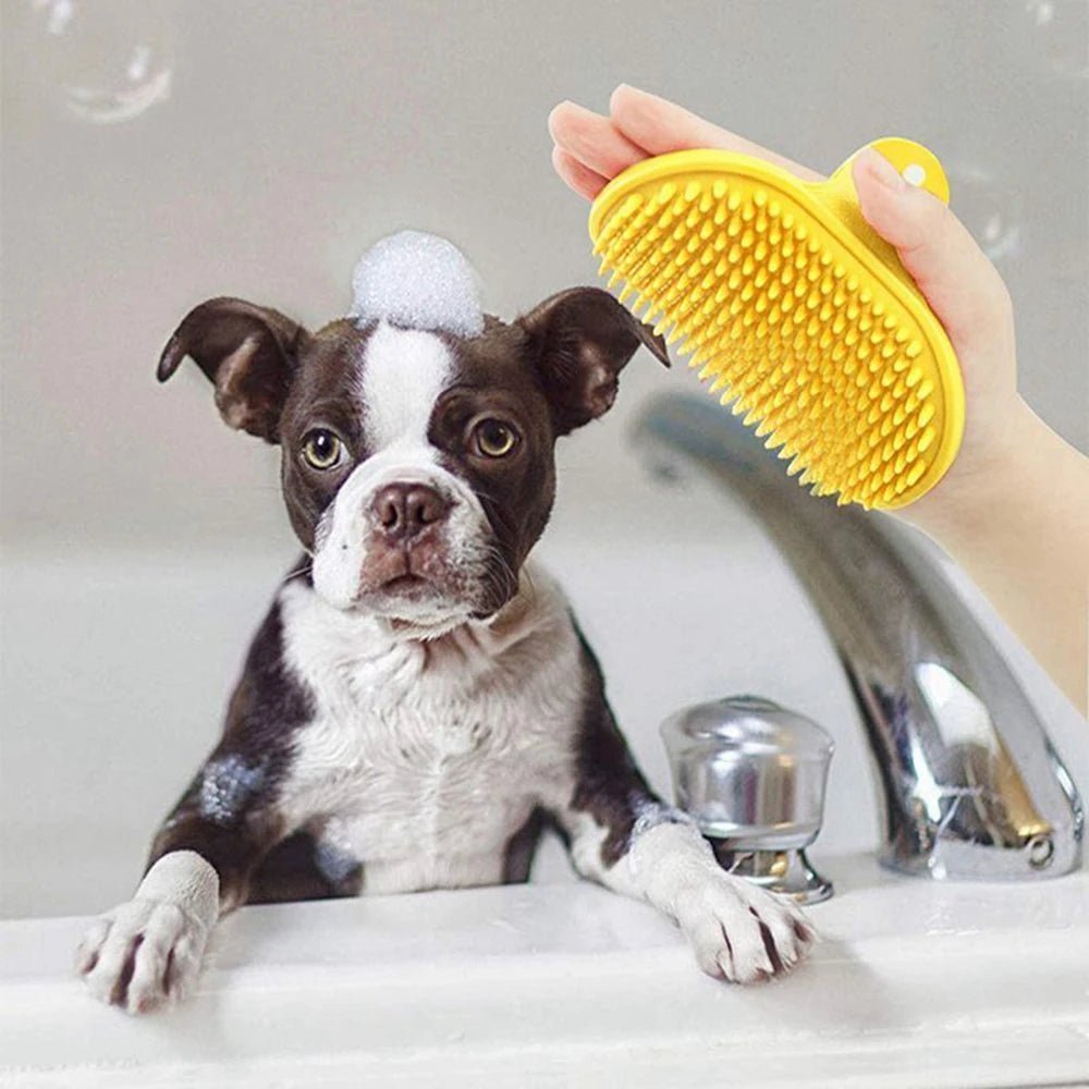 Brosse de nettoyage et massage - Chien Précieux