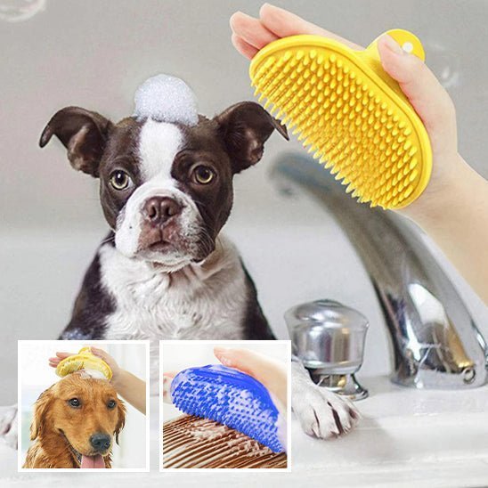 Brosse de nettoyage et massage - Chien Précieux