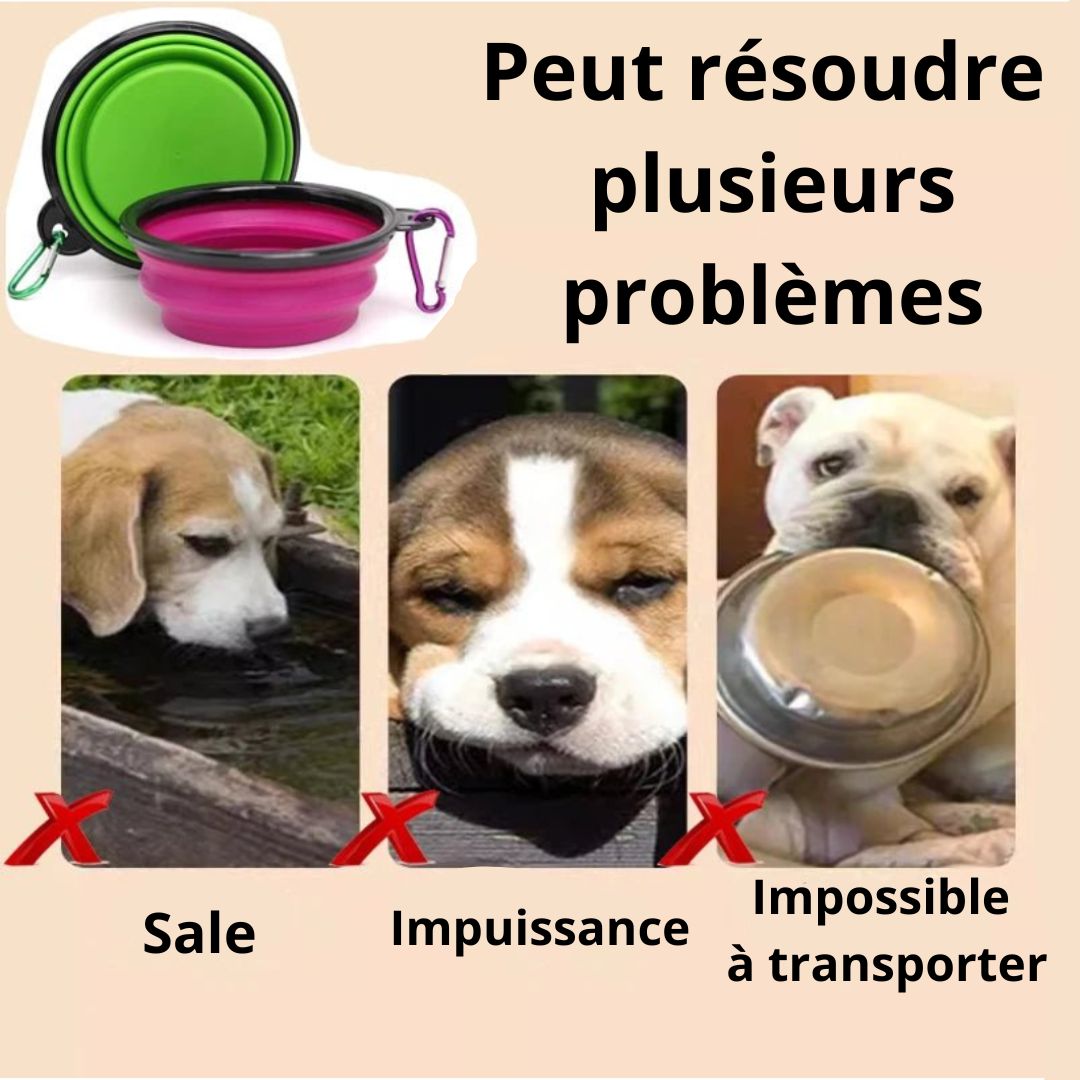 Gamelle pliable - Chien Précieux