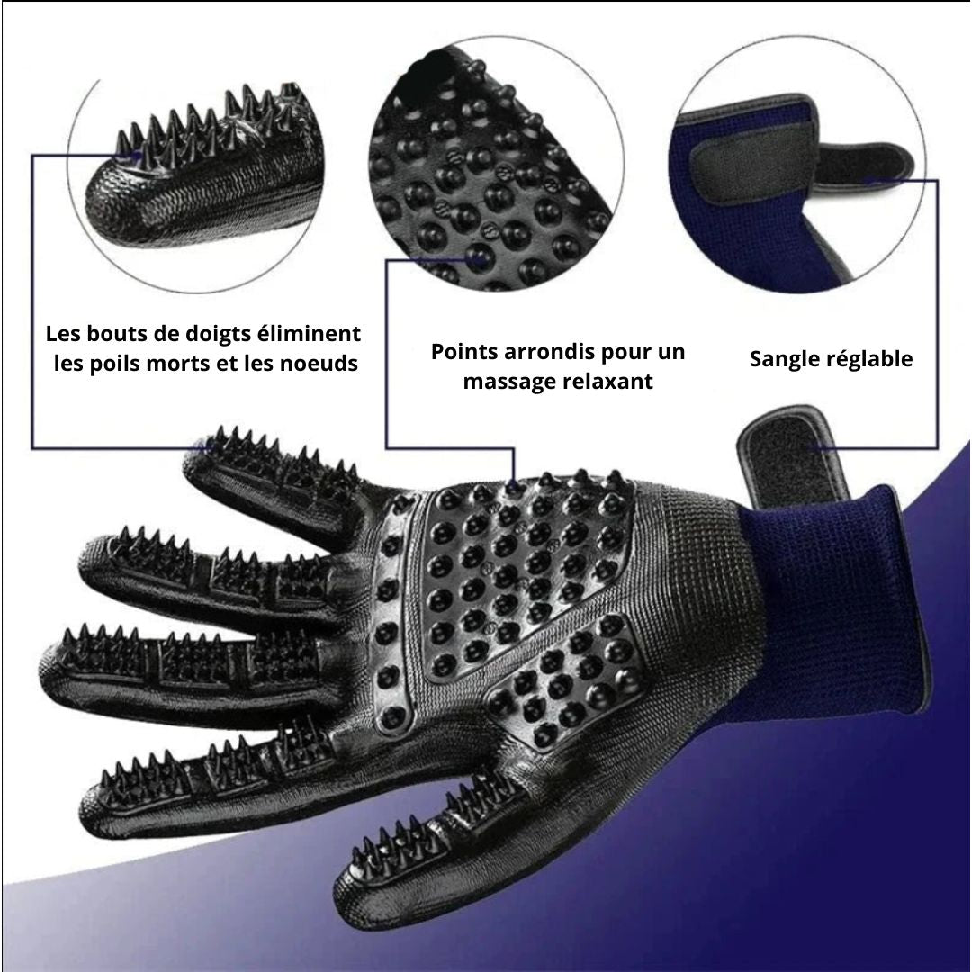 Hair - Gloves ™/Gants pour poils morts - Chien Précieux