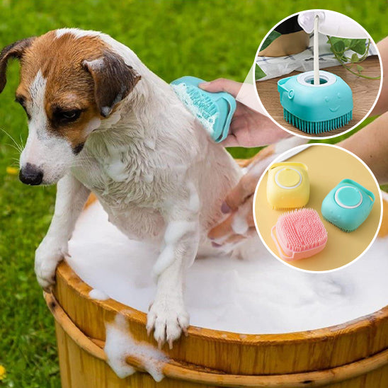 Brosse de bain pour chien