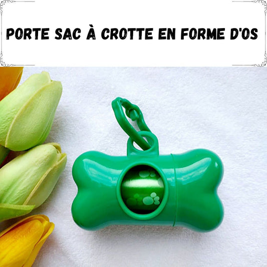 Porte sac à crotte en forme d'os - Chien Précieux