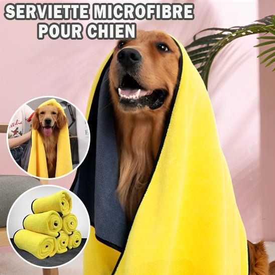 Serviette absorbante pour chien - Chien Précieux