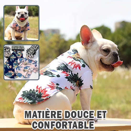 T-shirt hawaïen - Chien Précieux